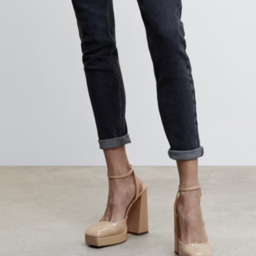 MANGO MNG BLOCK HEEL SHOE